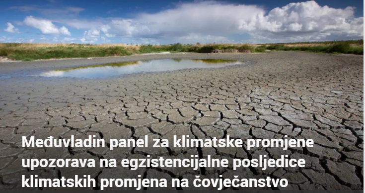 Egzistencijalne posljedice klimatskih promjena na čovječanstvo